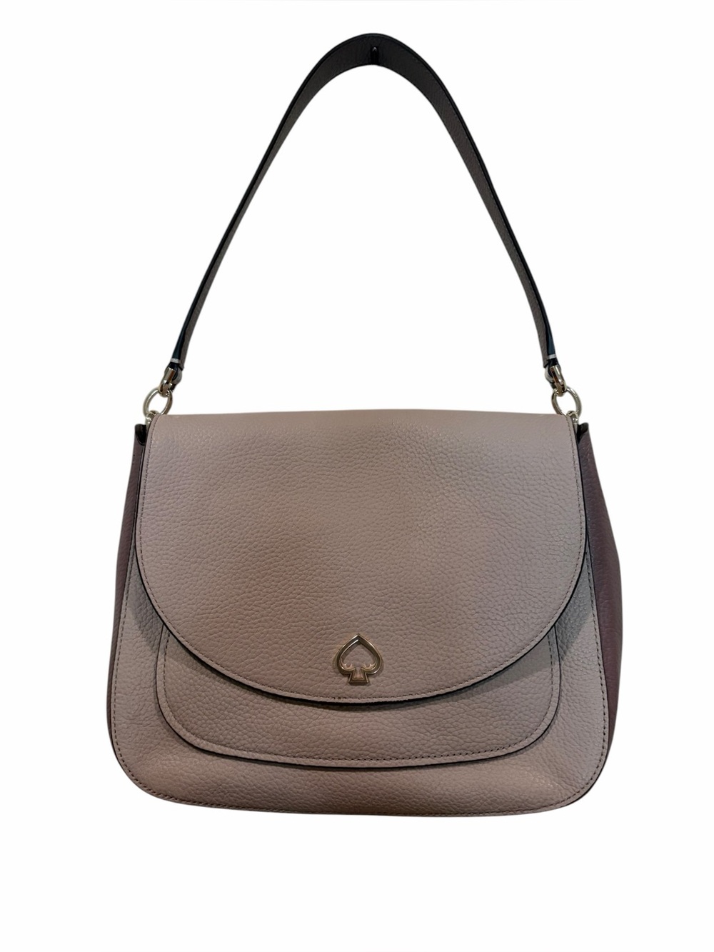 kate spade Kailee taupe & rose burgundy side leather snake print top handle bag